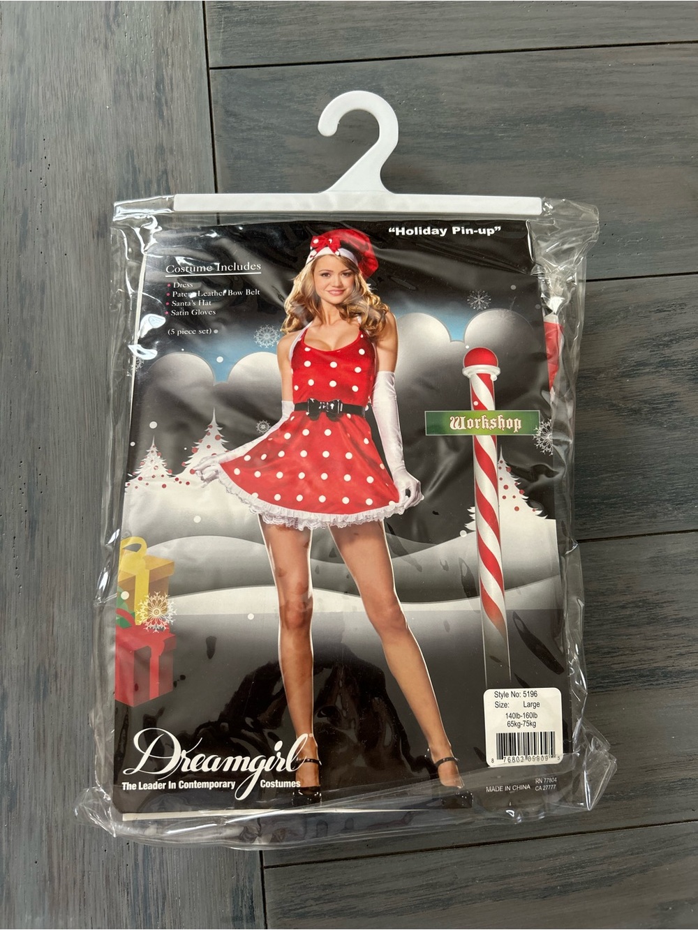 Dreamgirl Red Polka Dot Holiday Pin-Up Costume Christmas Minnie Mouse New